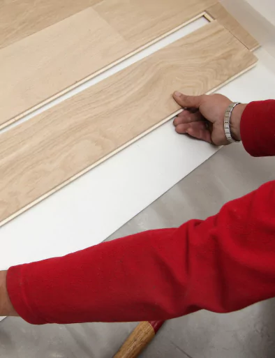 Pose de parquet à Vouhe